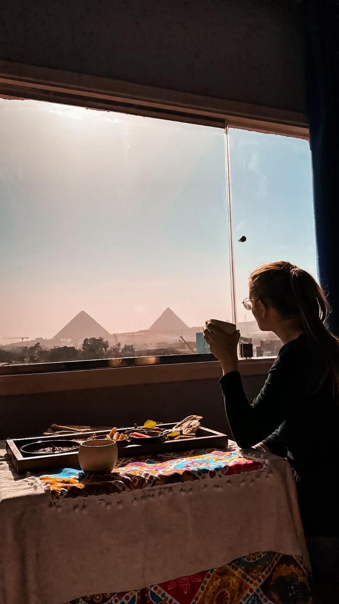 King Tout Hotel Pyramids View Kairo Eksteriør bilde